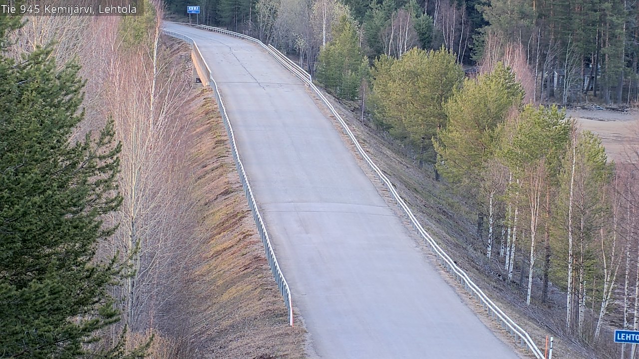 Weather Camera Image Väg 945 Kemijärvi, Lehtola, Kemijärvi, Lappi