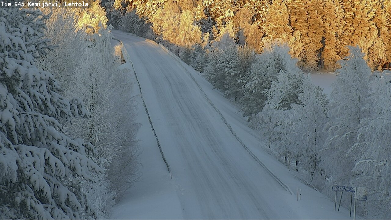 Weather Camera Image Road 945 Kemijärvi, Lehtola, Kemijärvi, Lappi
