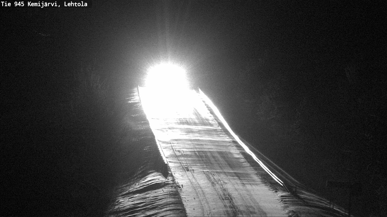 Weather Camera Image Väg 945 Kemijärvi, Lehtola, Kemijärvi, Lappi