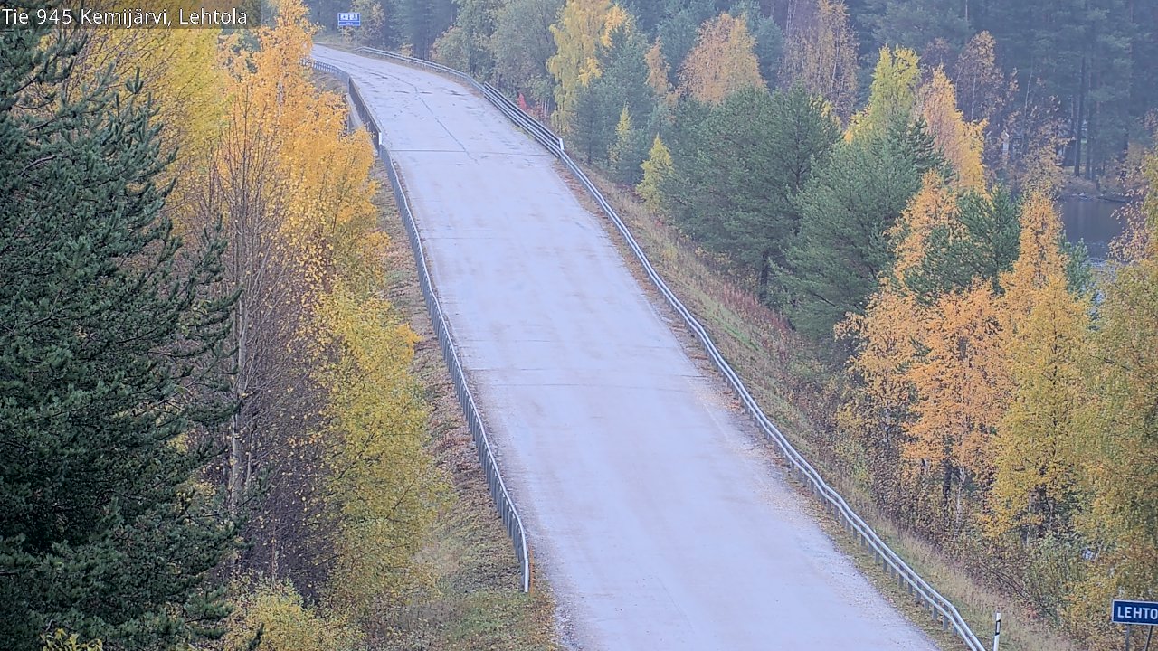 Weather Camera Image Väg 945 Kemijärvi, Lehtola, Kemijärvi, Lappi
