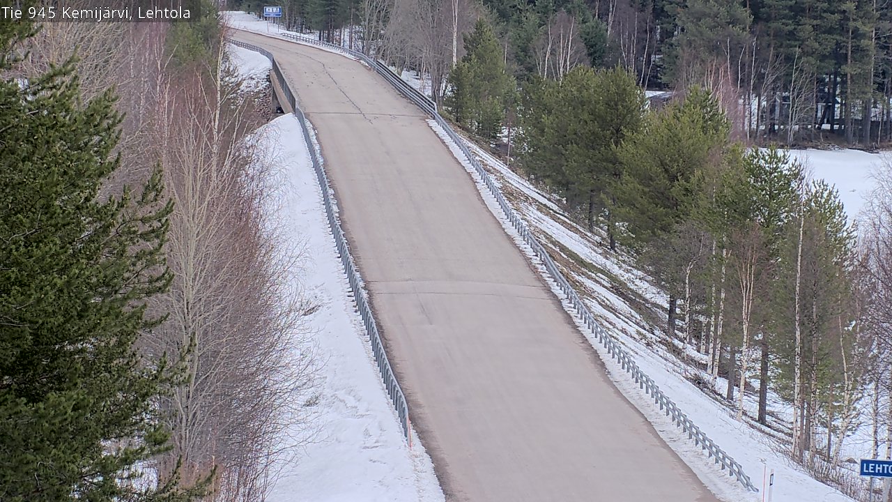 Weather Camera Image Road 945 Kemijärvi, Lehtola, Kemijärvi, Lappi