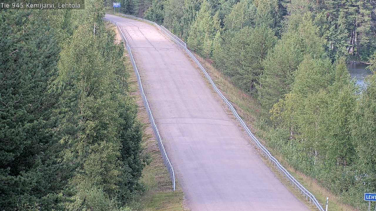 Weather Camera Image Väg 945 Kemijärvi, Lehtola, Kemijärvi, Lappi