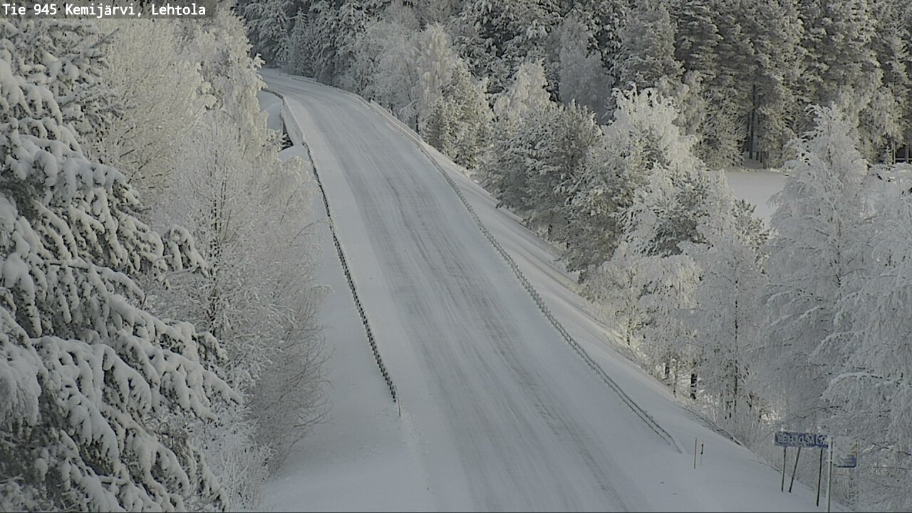 Weather Camera Image Road 945 Kemijärvi, Lehtola, Kemijärvi, Lappi