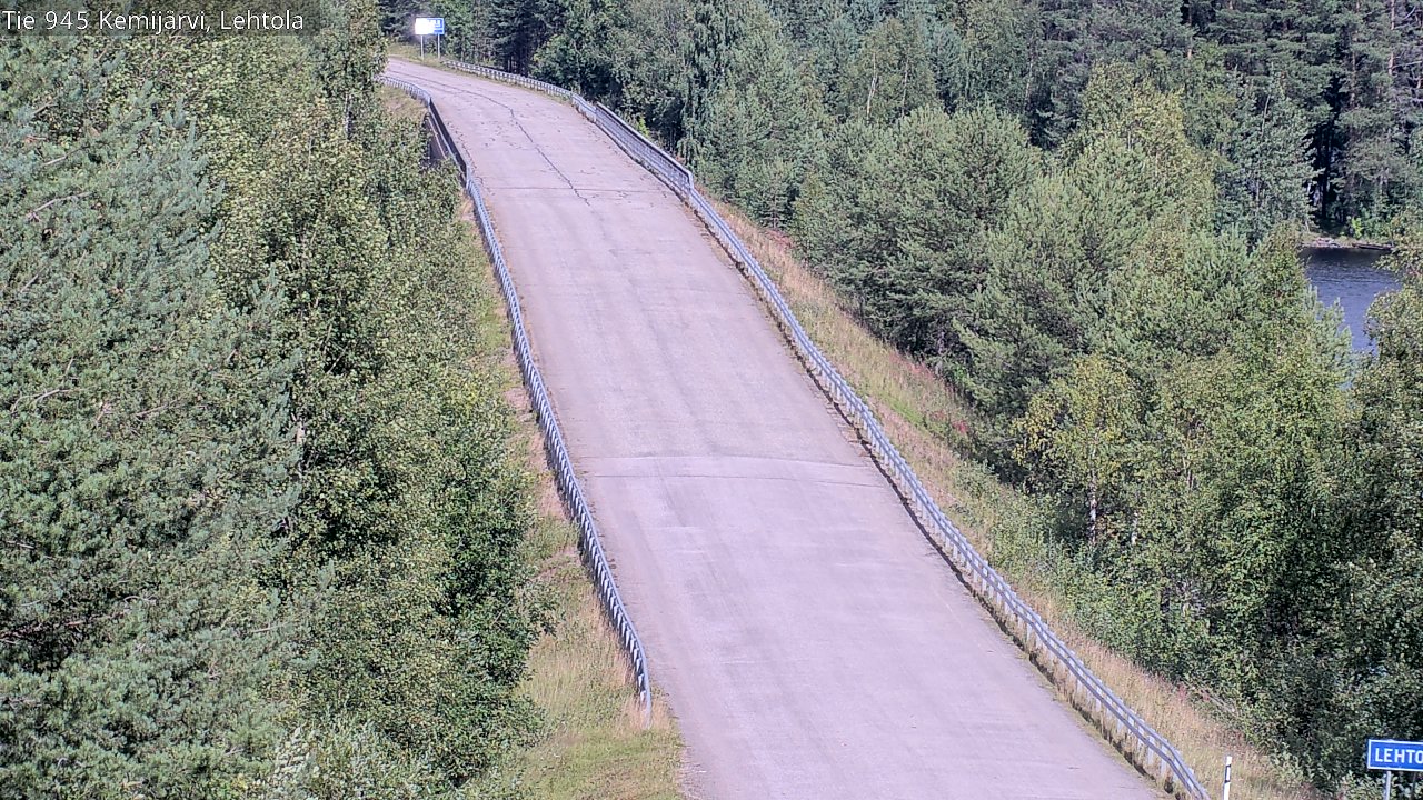 Weather Camera Image Väg 945 Kemijärvi, Lehtola, Kemijärvi, Lappi