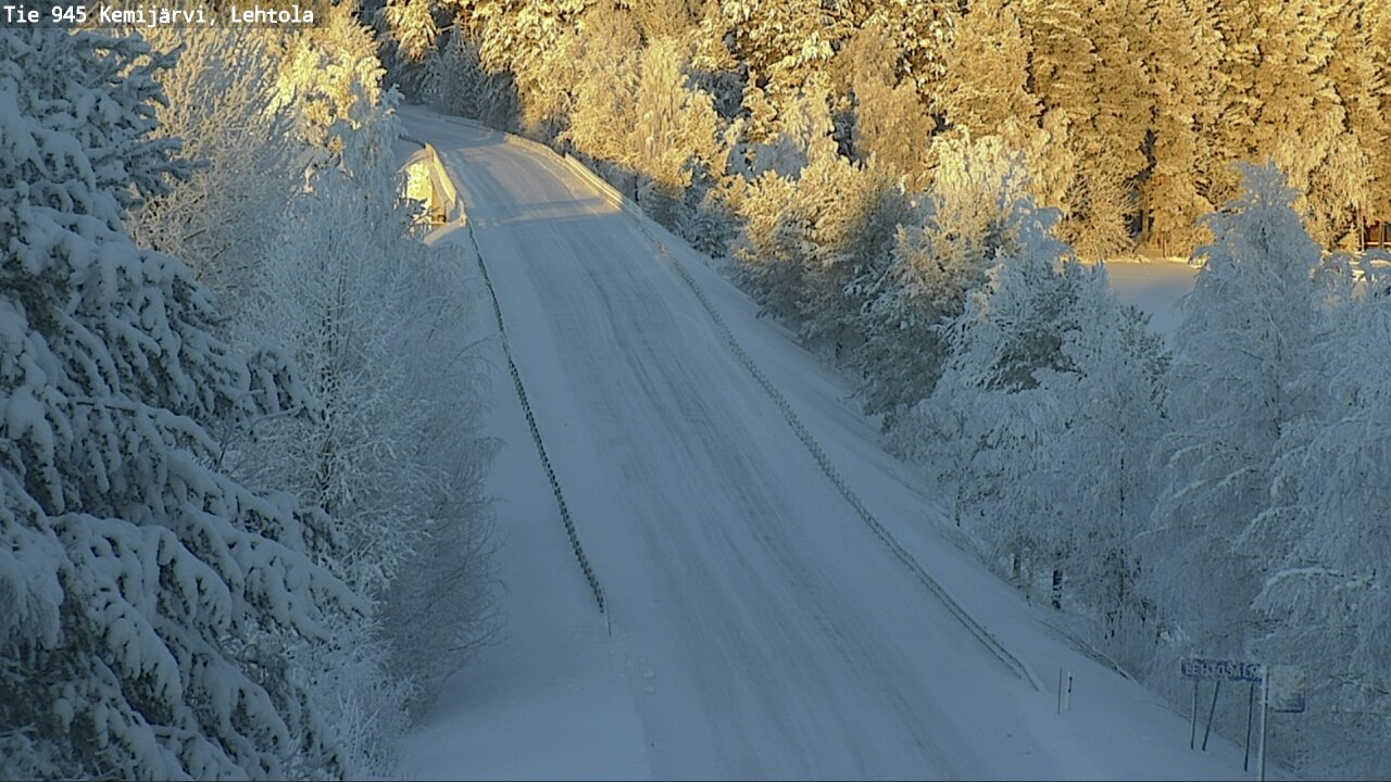 Weather Camera Image Road 945 Kemijärvi, Lehtola, Kemijärvi, Lappi