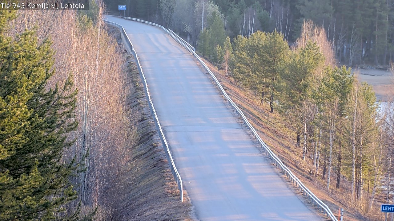 Weather Camera Image Road 945 Kemijärvi, Lehtola, Kemijärvi, Lappi