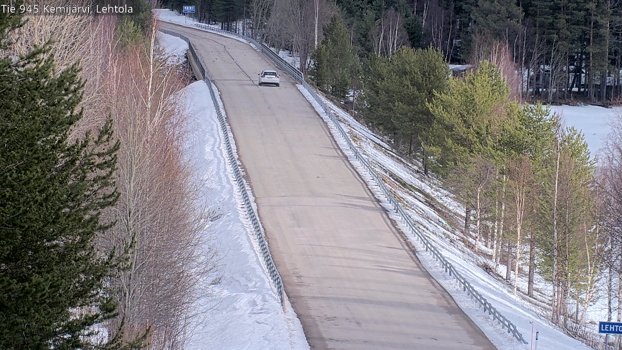 Weather Camera Image Väg 945 Kemijärvi, Lehtola, Kemijärvi, Lappi