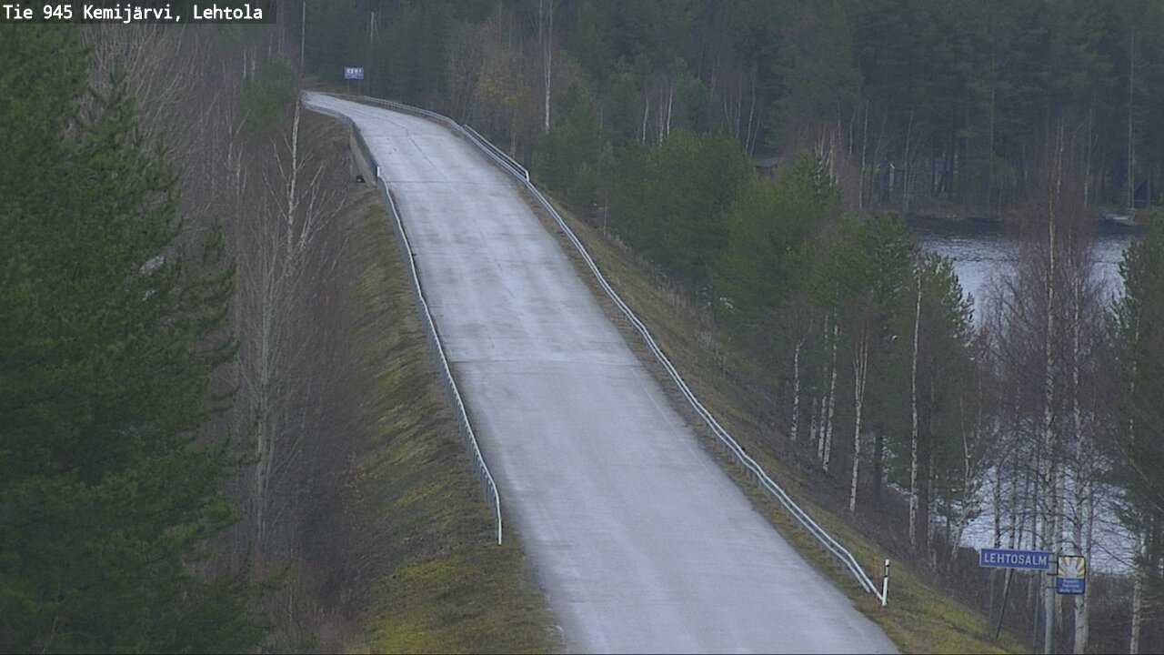 Weather Camera Image Väg 945 Kemijärvi, Lehtola, Kemijärvi, Lappi