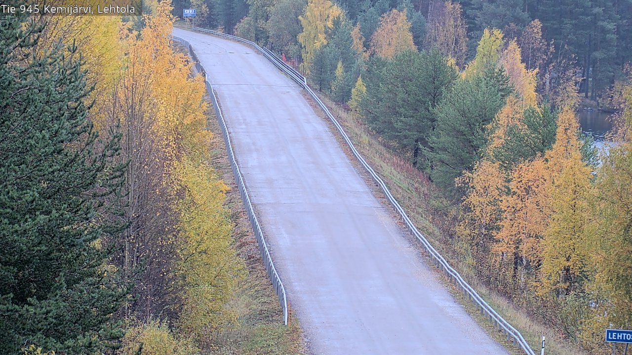 Weather Camera Image Väg 945 Kemijärvi, Lehtola, Kemijärvi, Lappi