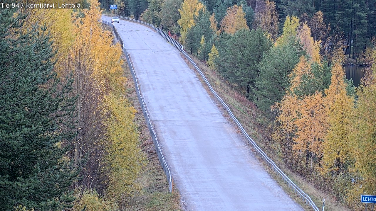 Weather Camera Image Väg 945 Kemijärvi, Lehtola, Kemijärvi, Lappi
