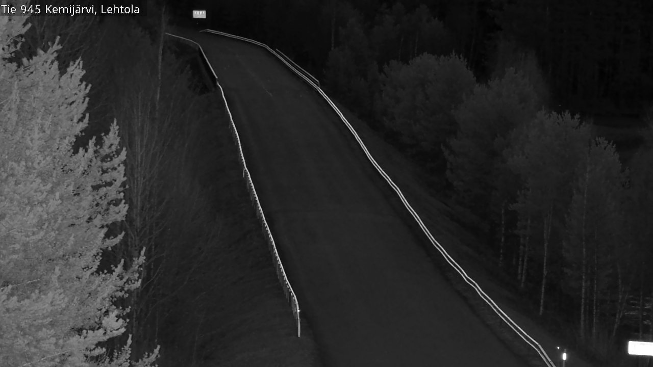 Weather Camera Image Väg 945 Kemijärvi, Lehtola, Kemijärvi, Lappi