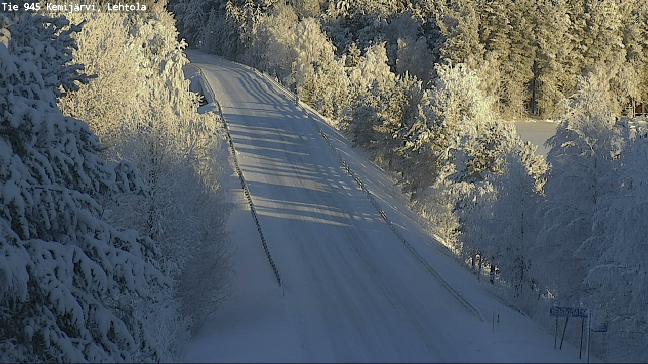 Weather Camera Image Road 945 Kemijärvi, Lehtola, Kemijärvi, Lappi