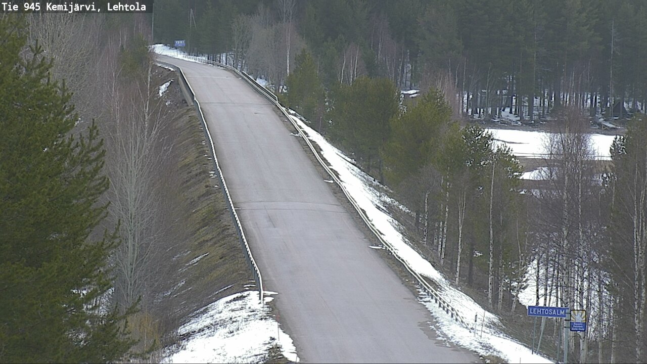 Weather Camera Image Road 945 Kemijärvi, Lehtola, Kemijärvi, Lappi