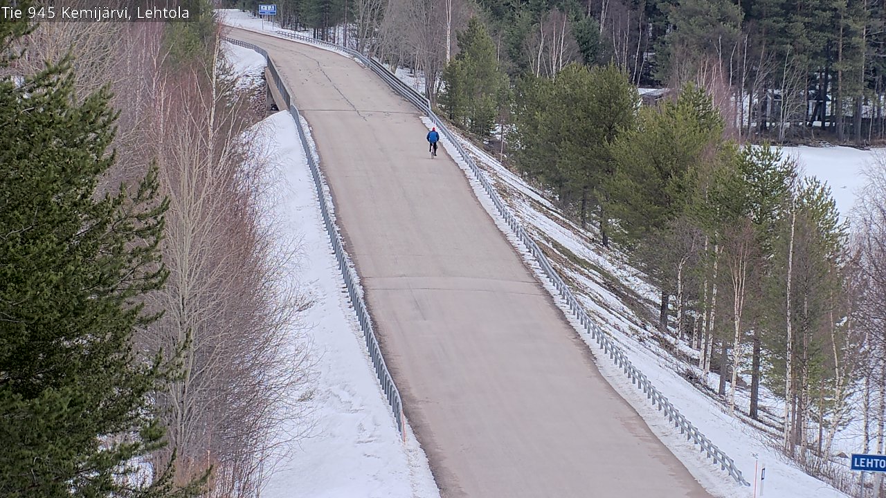 Weather Camera Image Väg 945 Kemijärvi, Lehtola, Kemijärvi, Lappi