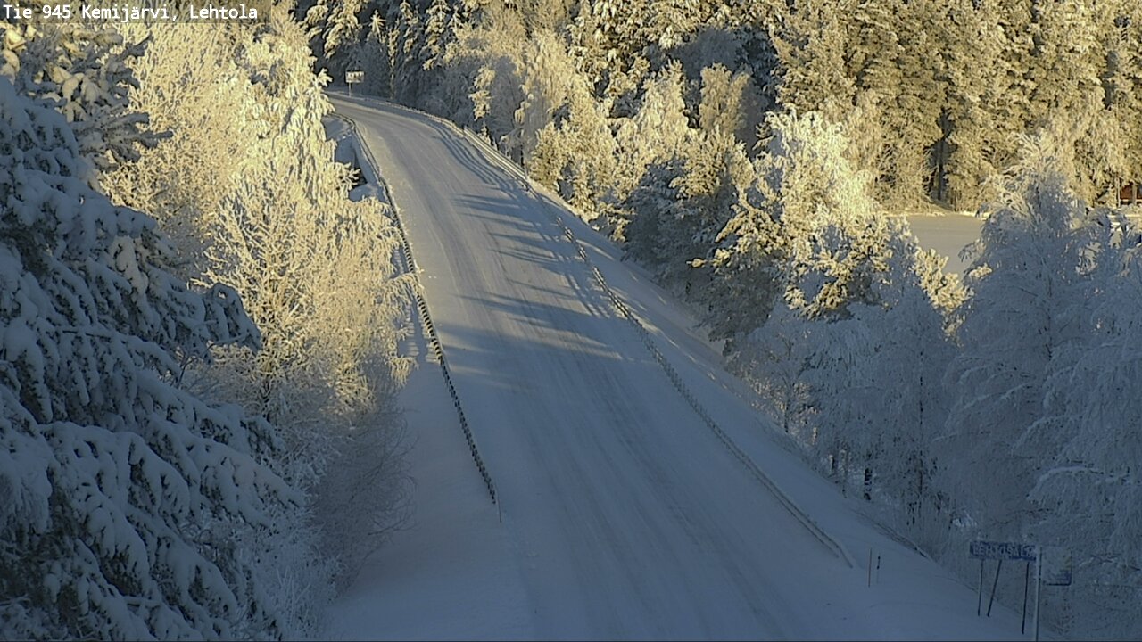 Weather Camera Image Road 945 Kemijärvi, Lehtola, Kemijärvi, Lappi