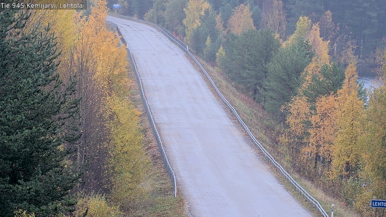 Weather Camera Image Väg 945 Kemijärvi, Lehtola, Kemijärvi, Lappi