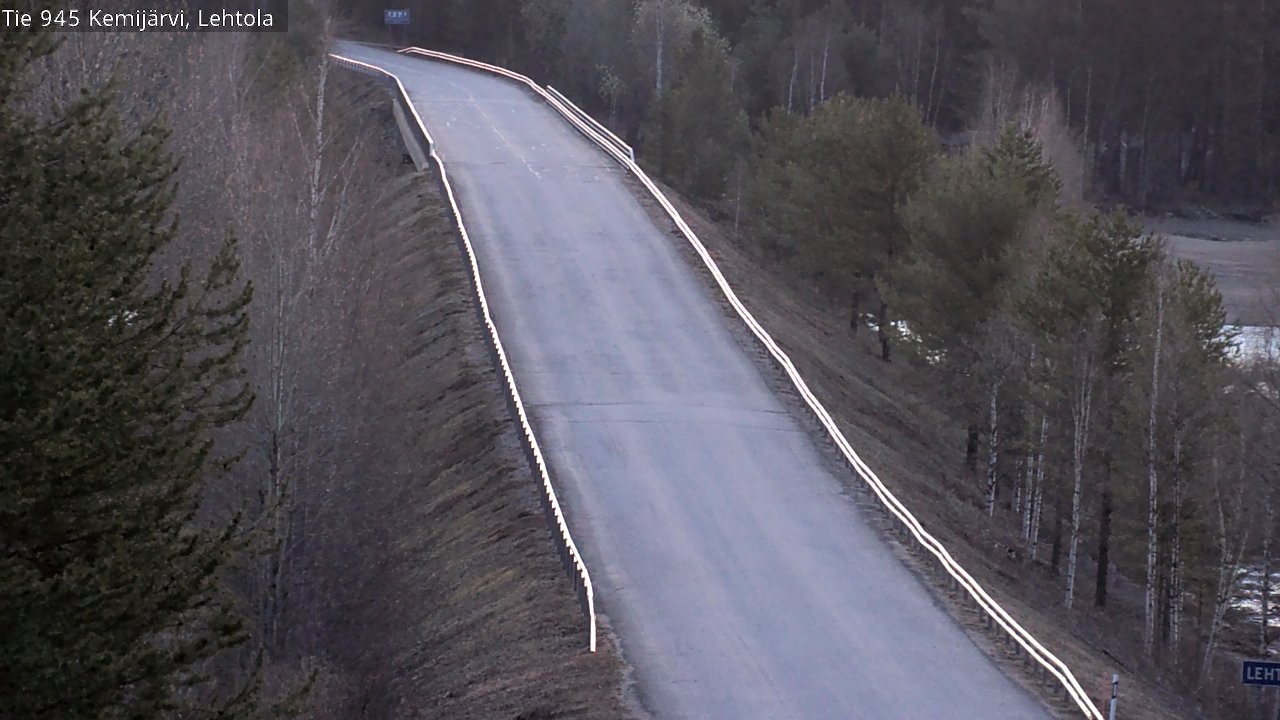 Weather Camera Image Road 945 Kemijärvi, Lehtola, Kemijärvi, Lappi