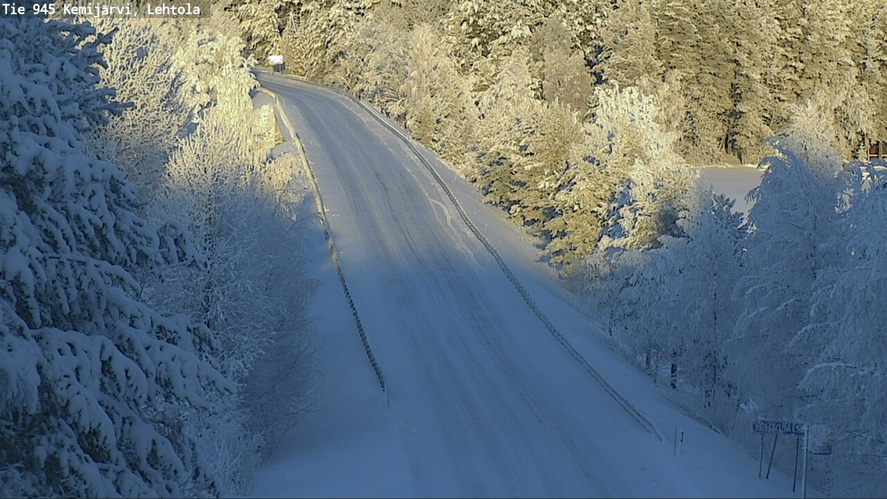 Weather Camera Image Road 945 Kemijärvi, Lehtola, Kemijärvi, Lappi