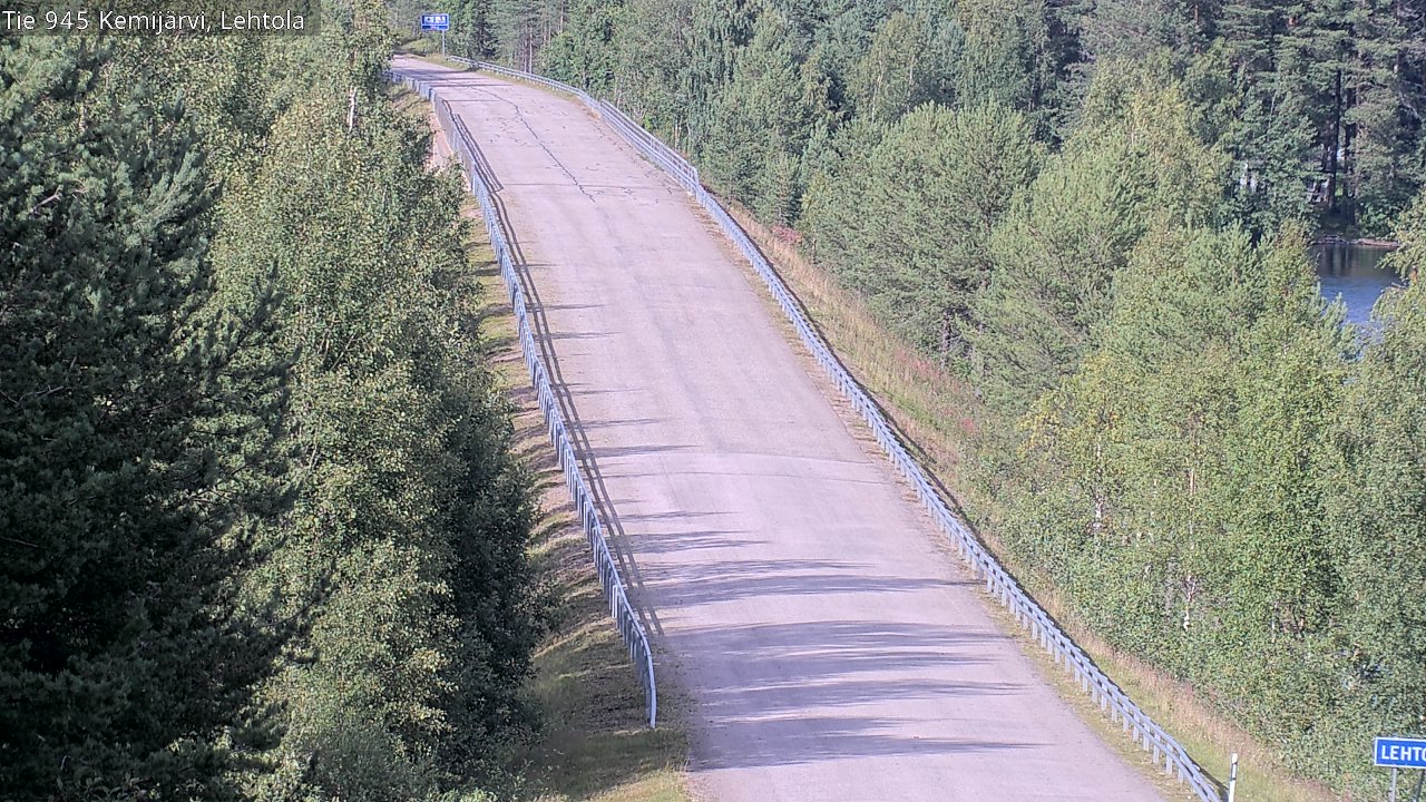 Weather Camera Image Väg 945 Kemijärvi, Lehtola, Kemijärvi, Lappi