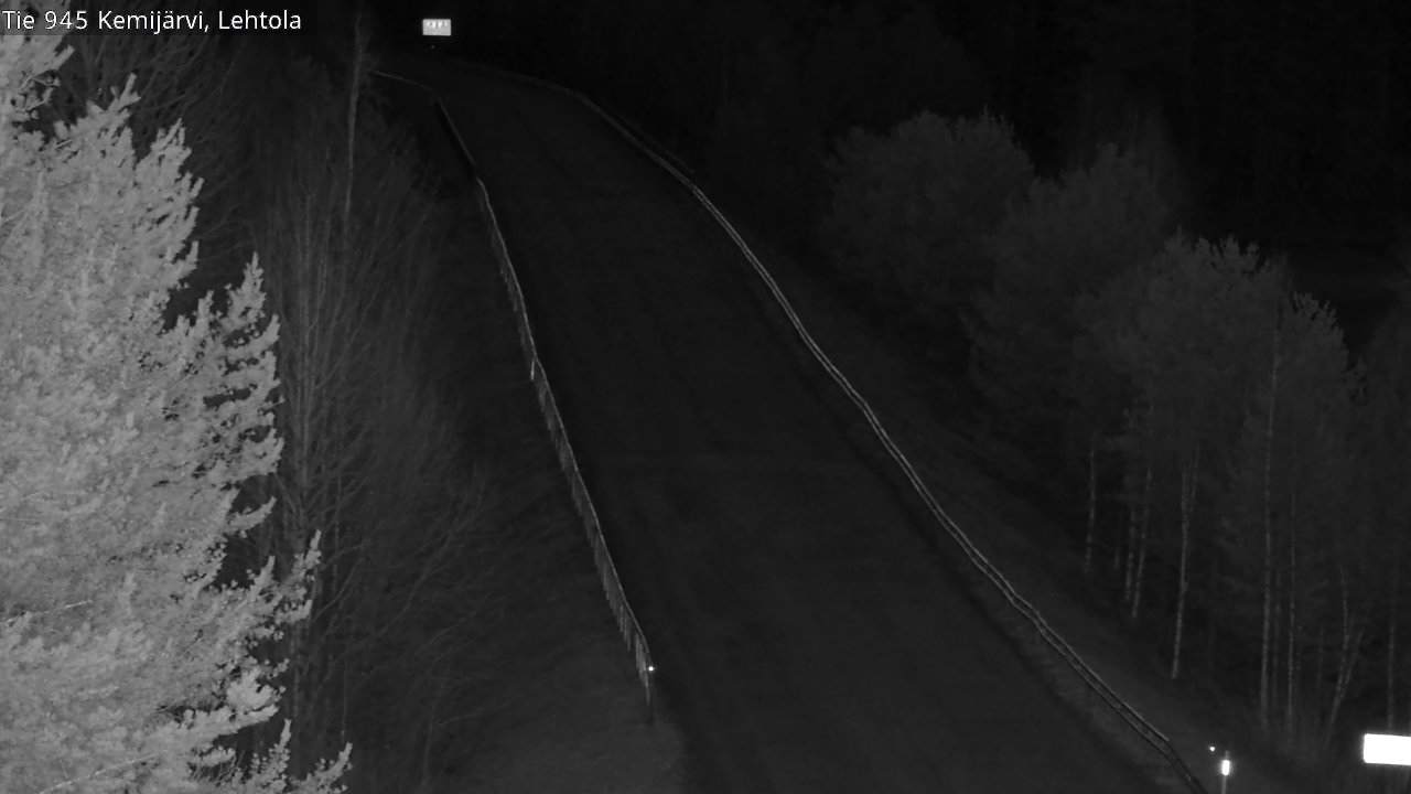 Weather Camera Image Väg 945 Kemijärvi, Lehtola, Kemijärvi, Lappi
