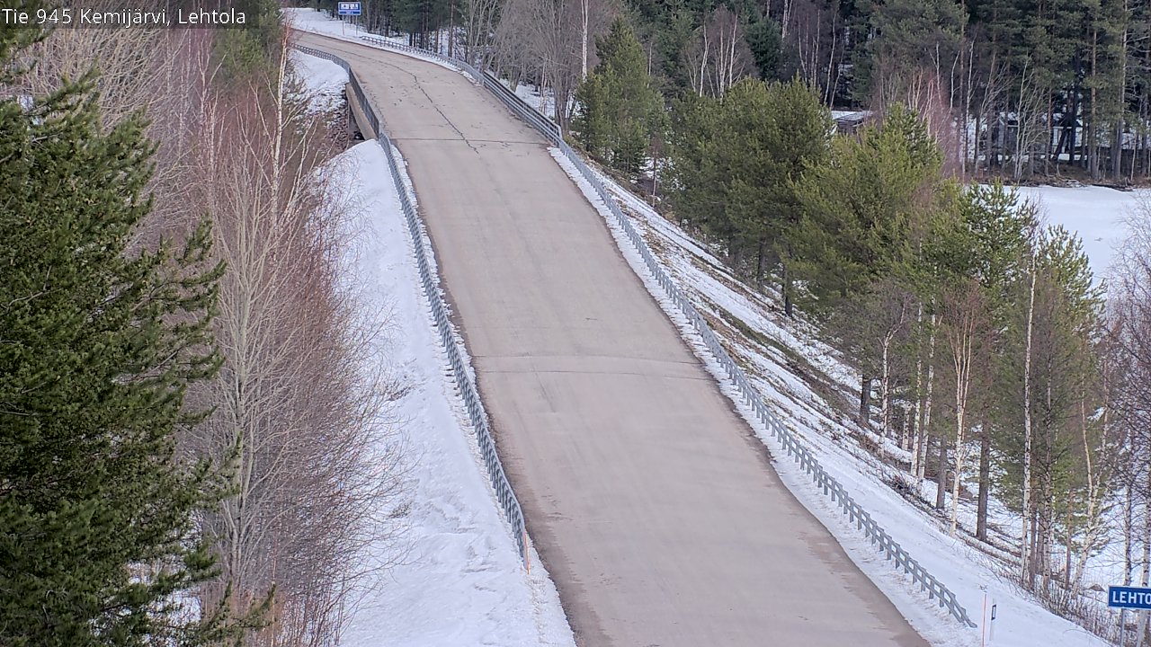 Weather Camera Image Road 945 Kemijärvi, Lehtola, Kemijärvi, Lappi