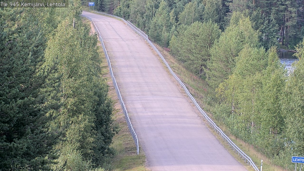Weather Camera Image Väg 945 Kemijärvi, Lehtola, Kemijärvi, Lappi