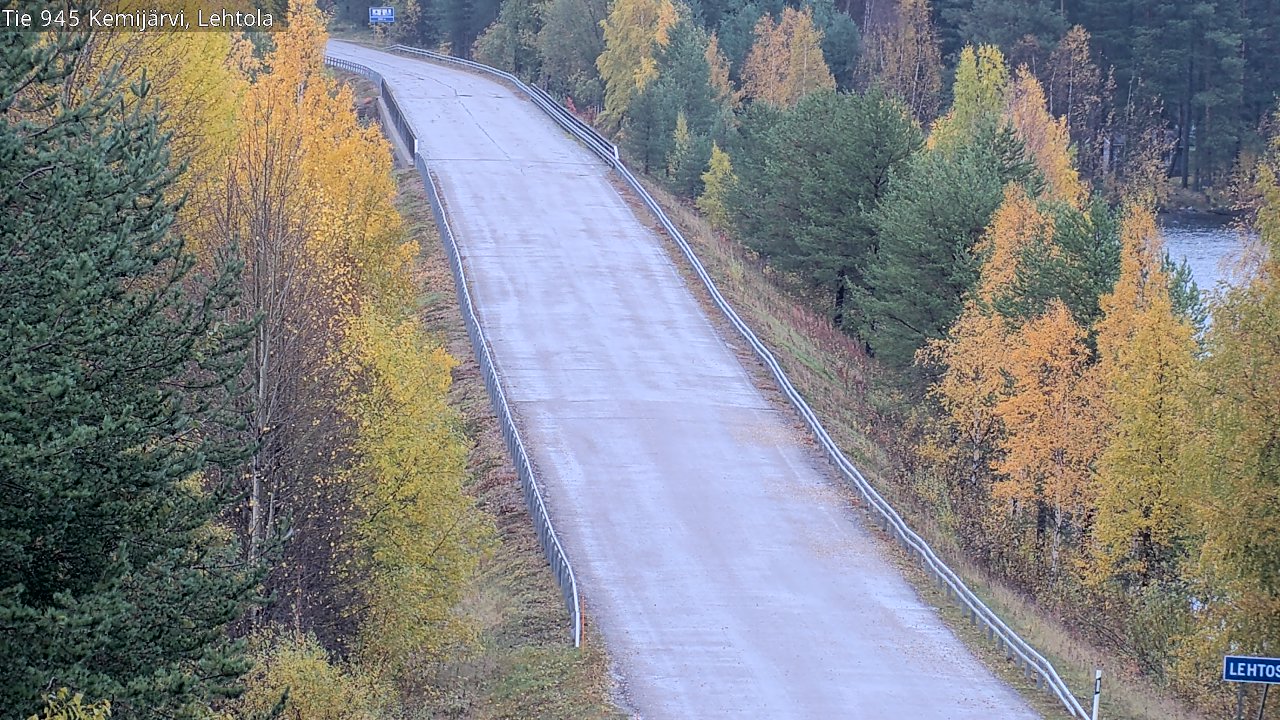 Weather Camera Image Road 945 Kemijärvi, Lehtola, Kemijärvi, Lappi