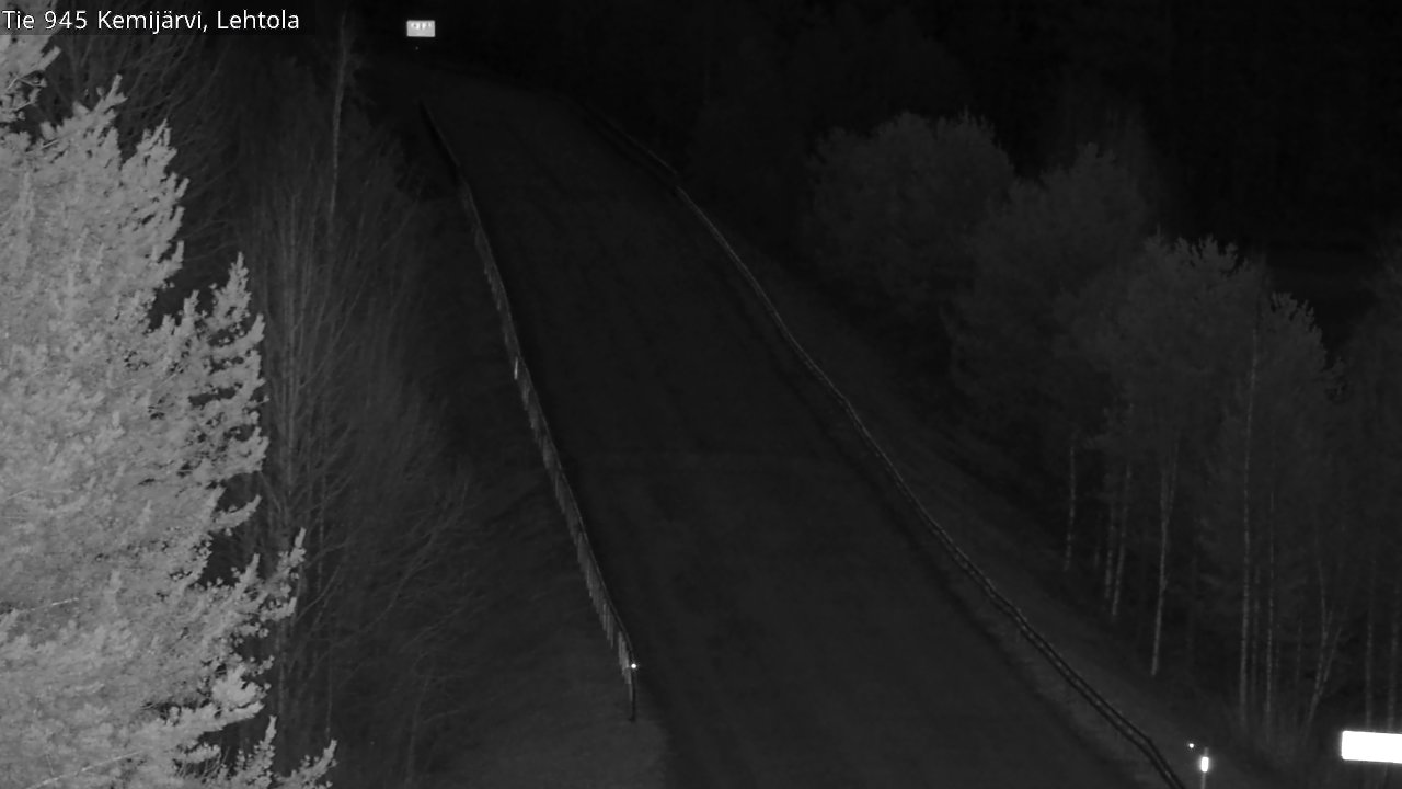 Weather Camera Image Väg 945 Kemijärvi, Lehtola, Kemijärvi, Lappi