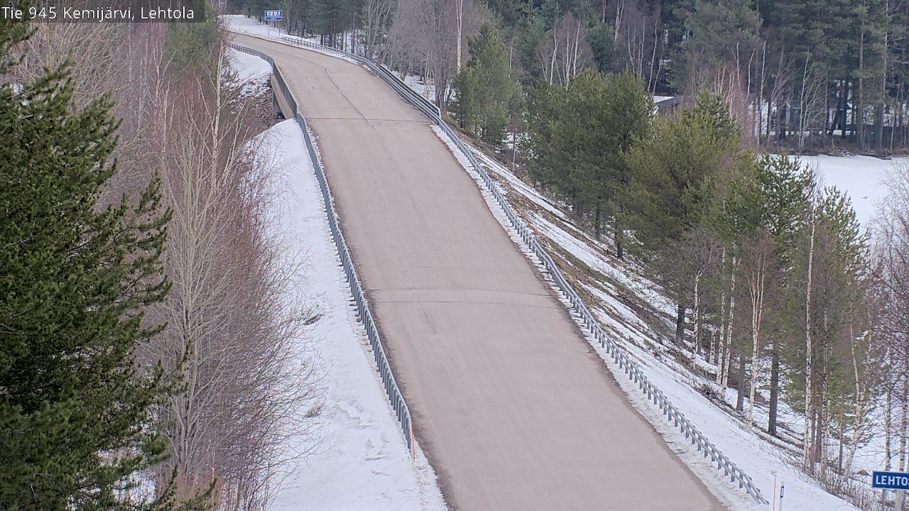 Weather Camera Image Road 945 Kemijärvi, Lehtola, Kemijärvi, Lappi