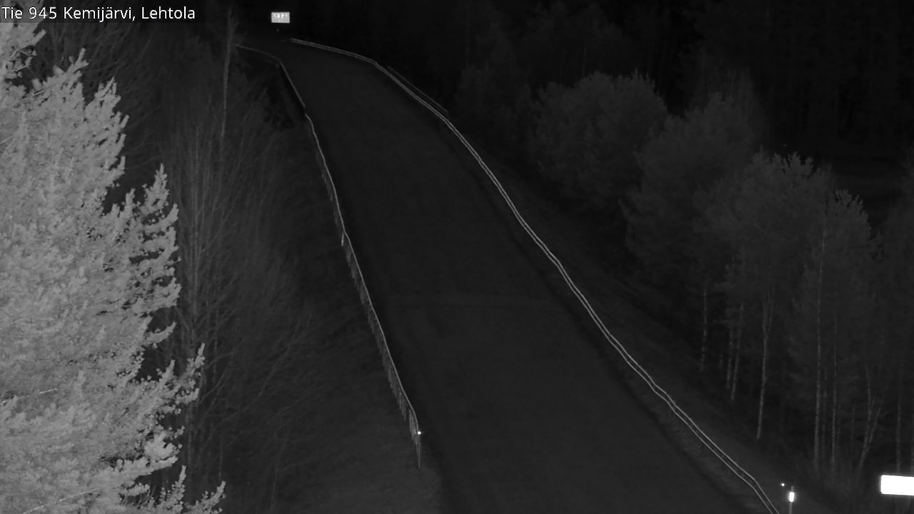 Weather Camera Image Väg 945 Kemijärvi, Lehtola, Kemijärvi, Lappi