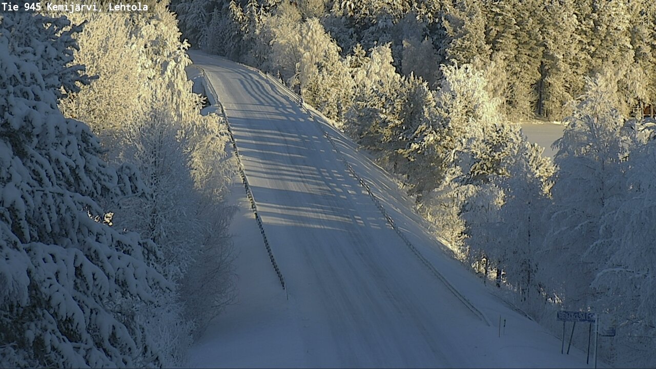 Weather Camera Image Road 945 Kemijärvi, Lehtola, Kemijärvi, Lappi