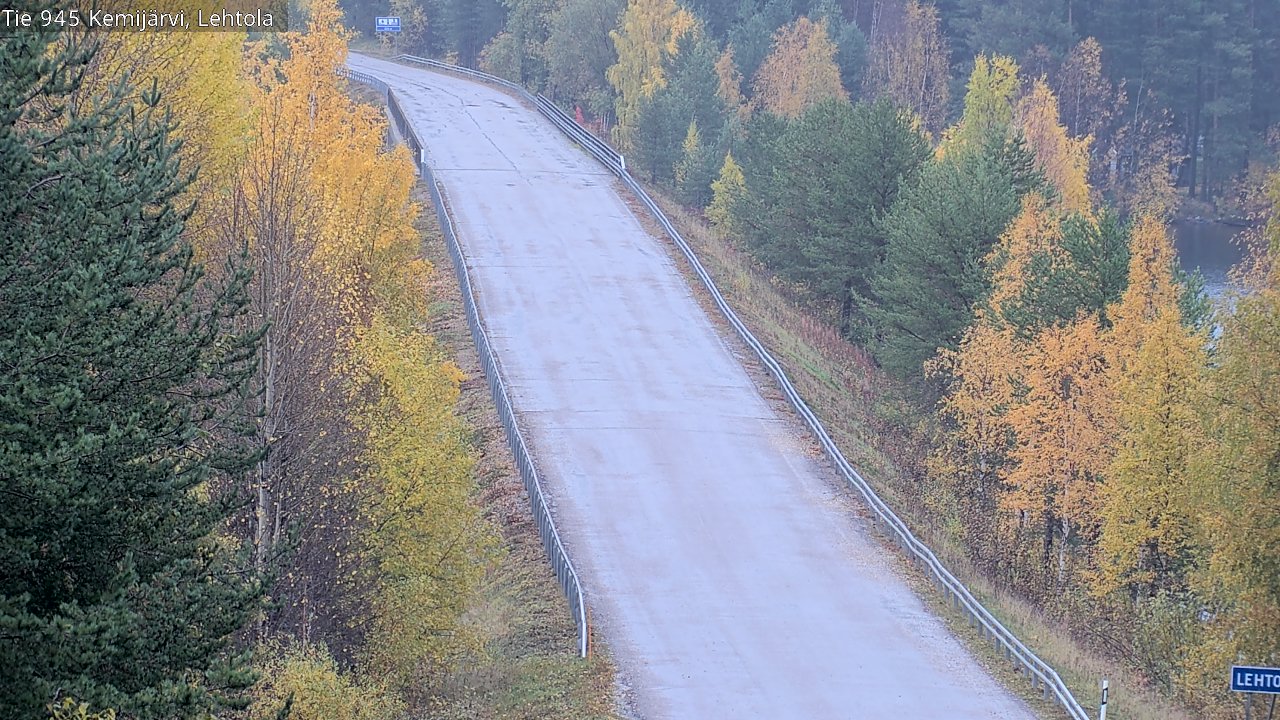 Weather Camera Image Väg 945 Kemijärvi, Lehtola, Kemijärvi, Lappi