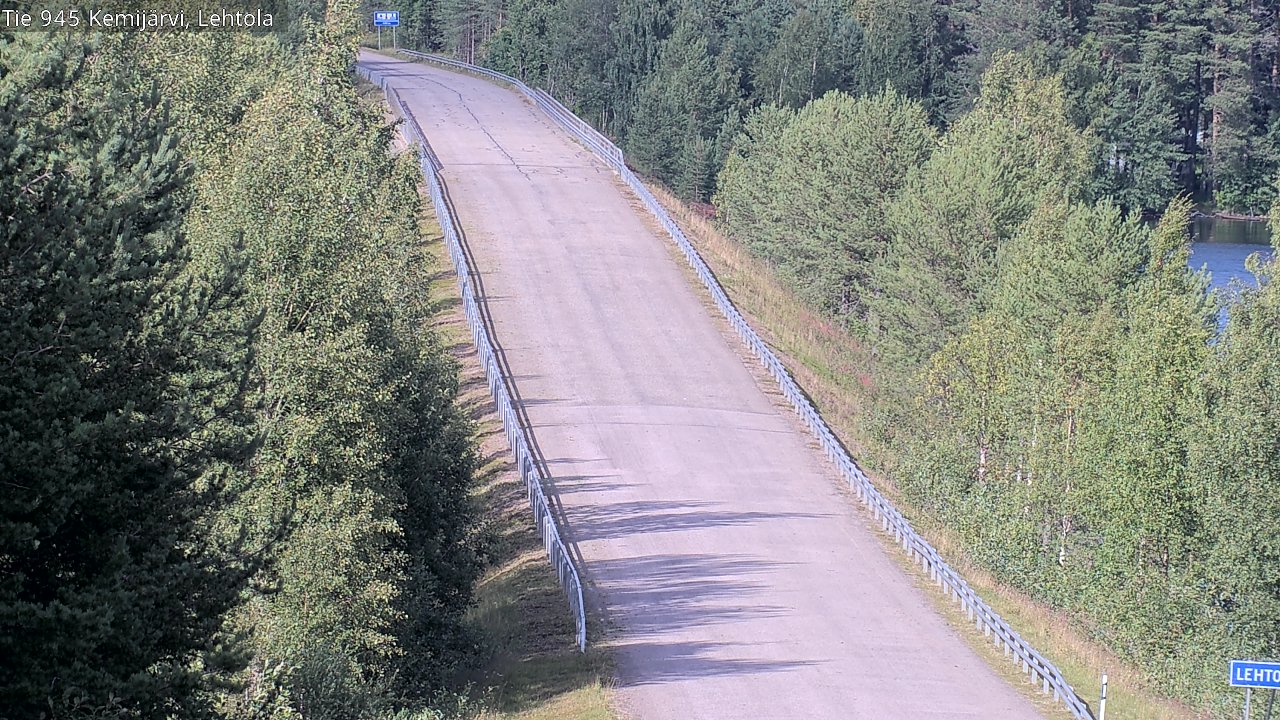 Weather Camera Image Väg 945 Kemijärvi, Lehtola, Kemijärvi, Lappi