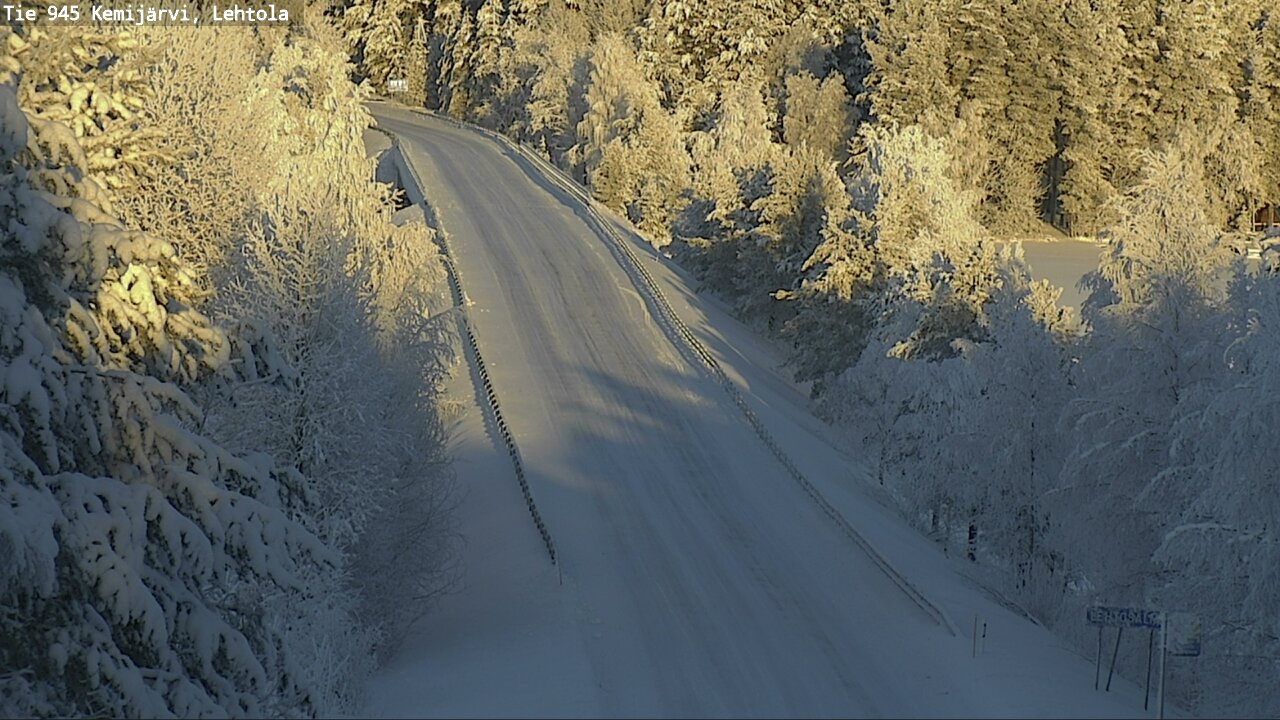 Weather Camera Image Road 945 Kemijärvi, Lehtola, Kemijärvi, Lappi