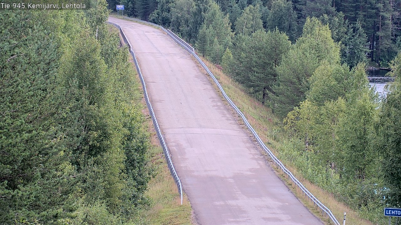 Weather Camera Image Väg 945 Kemijärvi, Lehtola, Kemijärvi, Lappi
