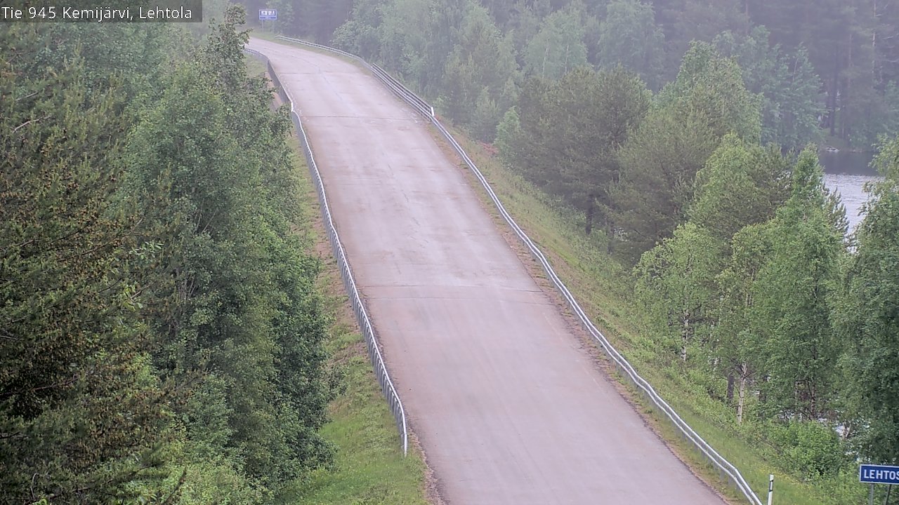 Weather Camera Image Väg 945 Kemijärvi, Lehtola, Kemijärvi, Lappi
