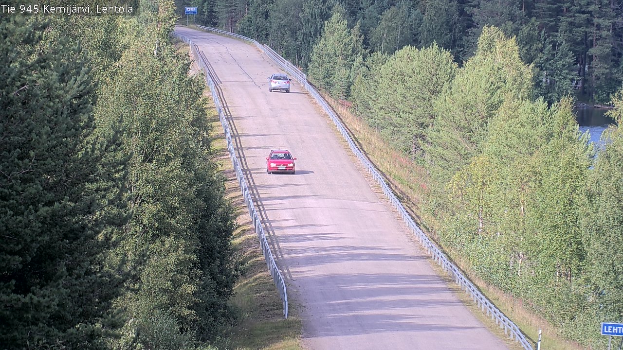 Weather Camera Image Väg 945 Kemijärvi, Lehtola, Kemijärvi, Lappi