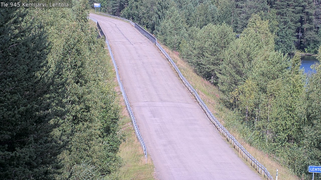 Weather Camera Image Väg 945 Kemijärvi, Lehtola, Kemijärvi, Lappi