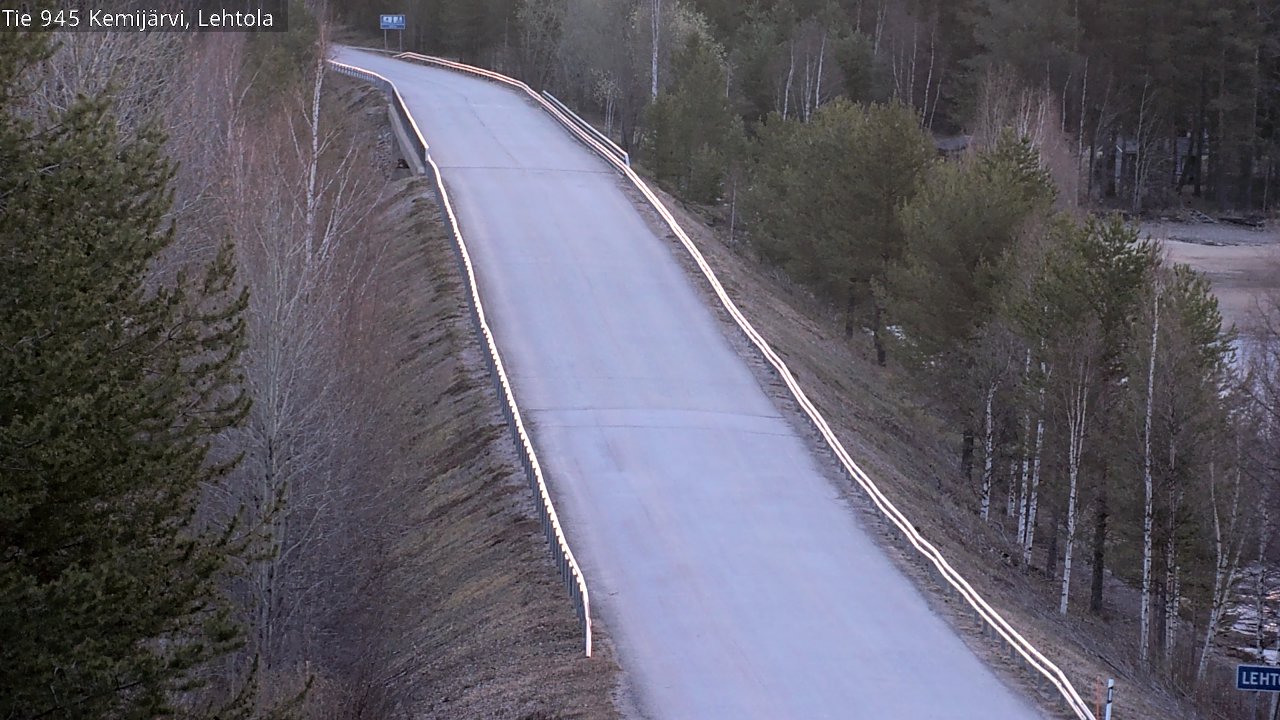 Weather Camera Image Väg 945 Kemijärvi, Lehtola, Kemijärvi, Lappi