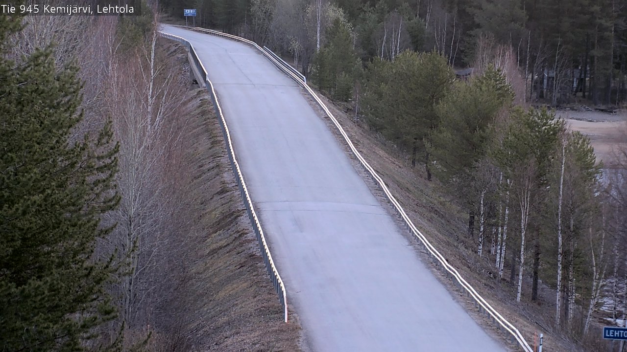 Weather Camera Image Väg 945 Kemijärvi, Lehtola, Kemijärvi, Lappi