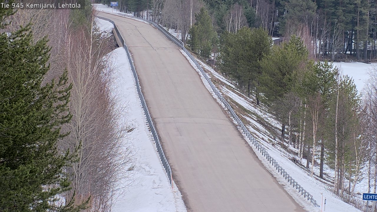 Weather Camera Image Road 945 Kemijärvi, Lehtola, Kemijärvi, Lappi