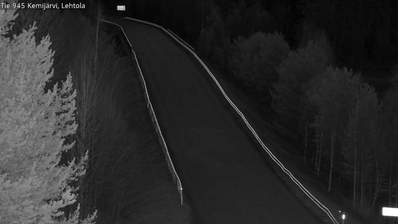 Weather Camera Image Väg 945 Kemijärvi, Lehtola, Kemijärvi, Lappi