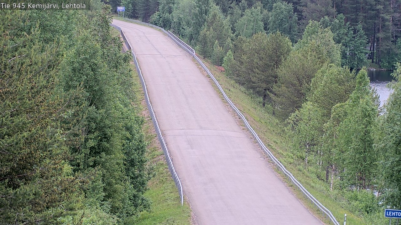 Weather Camera Image Road 945 Kemijärvi, Lehtola, Kemijärvi, Lappi
