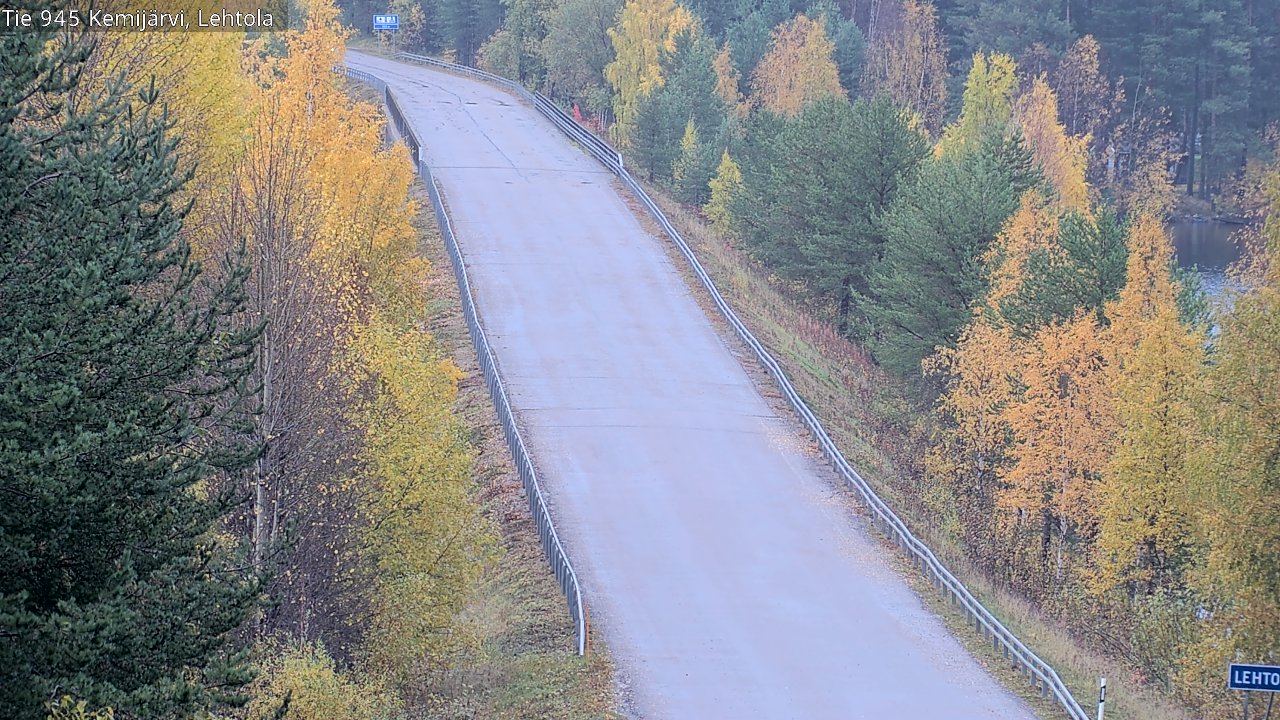Weather Camera Image Väg 945 Kemijärvi, Lehtola, Kemijärvi, Lappi