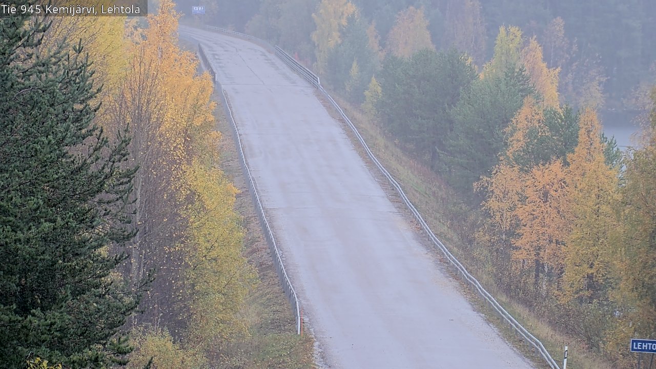 Weather Camera Image Väg 945 Kemijärvi, Lehtola, Kemijärvi, Lappi