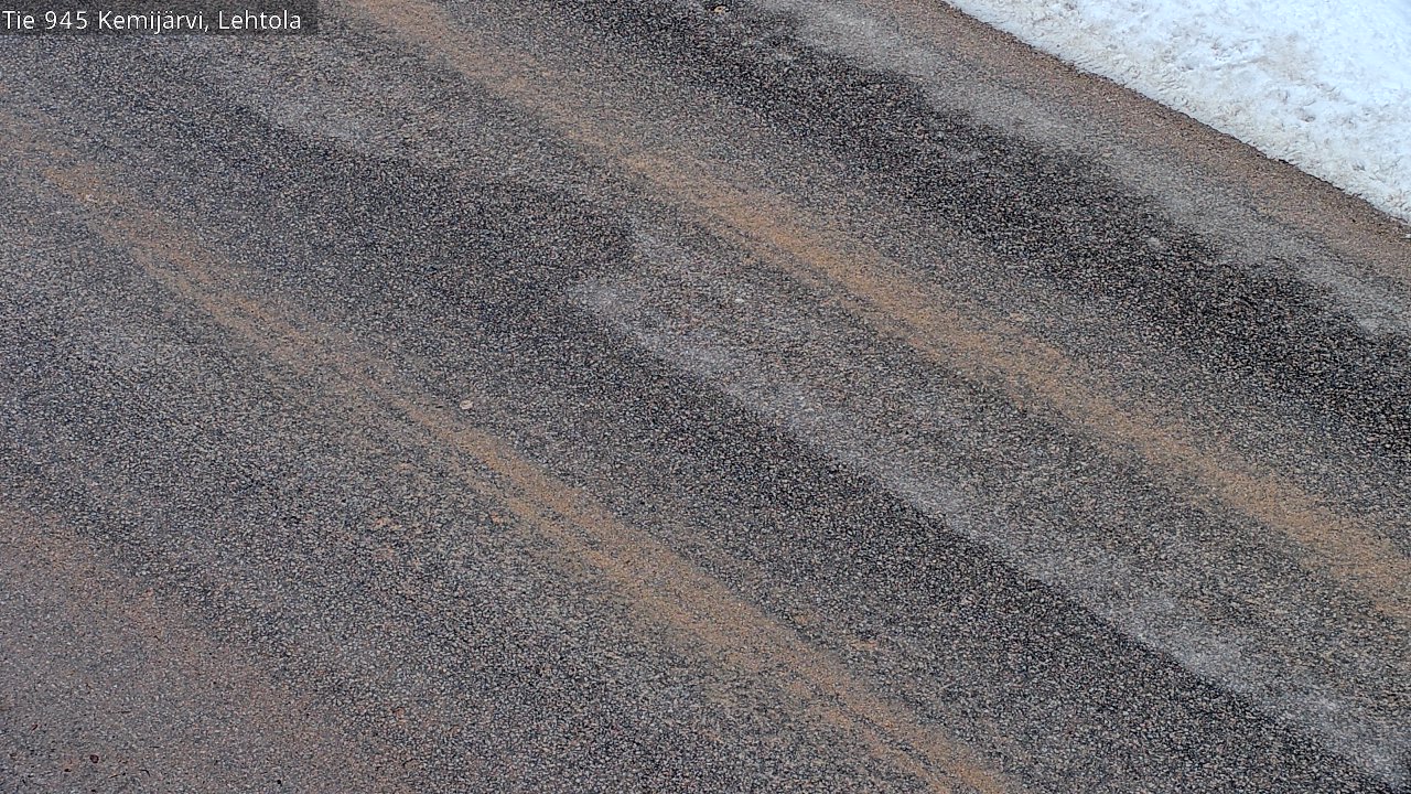 Weather Camera Image Väg 945 Kemijärvi, Lehtola, Kemijärvi, Lappi