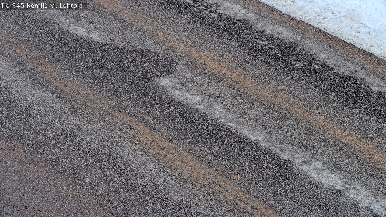 Weather Camera Image Väg 945 Kemijärvi, Lehtola, Kemijärvi, Lappi