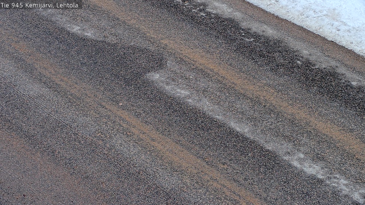 Weather Camera Image Väg 945 Kemijärvi, Lehtola, Kemijärvi, Lappi