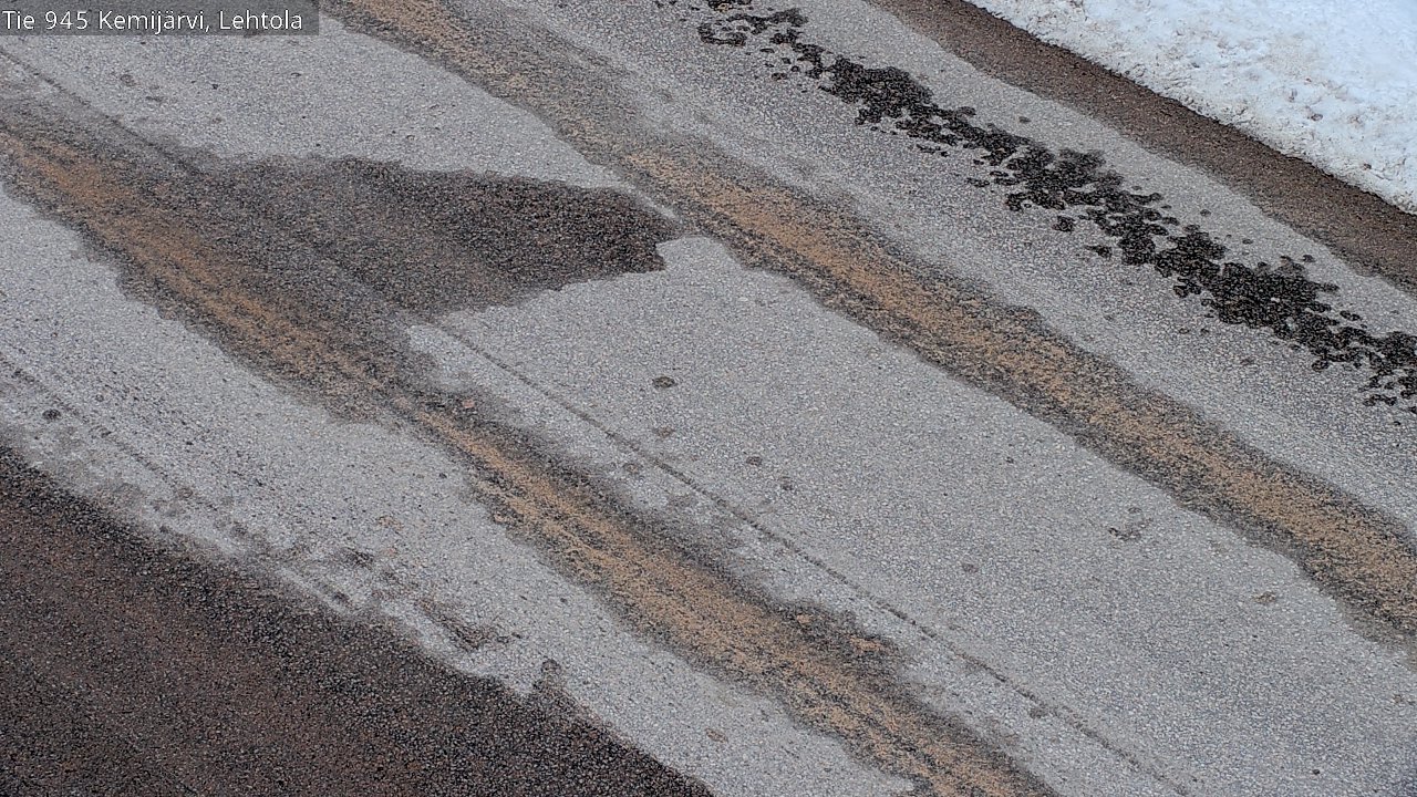 Weather Camera Image Väg 945 Kemijärvi, Lehtola, Kemijärvi, Lappi