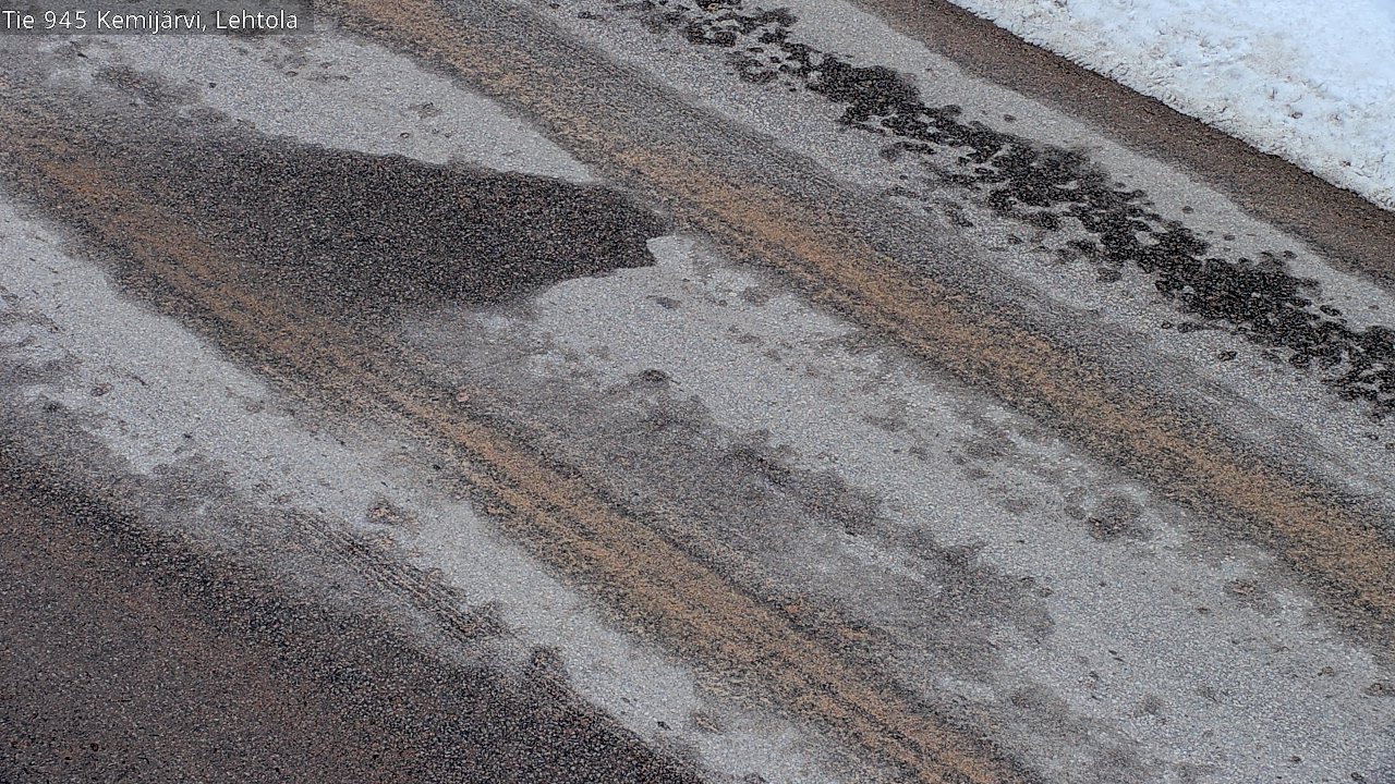 Weather Camera Image Väg 945 Kemijärvi, Lehtola, Kemijärvi, Lappi